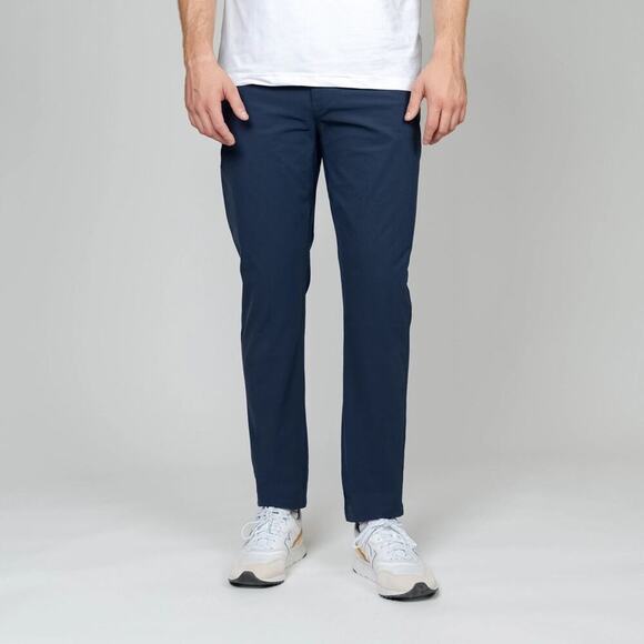 Rhoback Men's Navy Blue Performance Chino Pants Size 42X32 - Picture 1 of 11